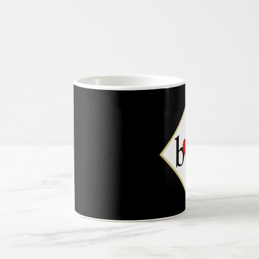 Liebt benutzerdefinierte Monogramm-Farbe Kaffeetasse (Mittel)