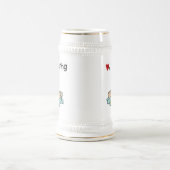 Liebt Bootfahren Bierglas (Mittel)