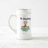 Liebt Bootfahren Bierglas (Links)