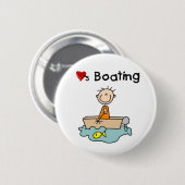 Liebt Bootfahren Button (Vorne & Hinten)