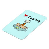 Liebt Bootfahren Magnet (Linke Seite)
