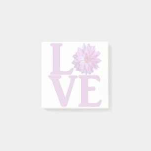 Liebt Dahlia Lavendel Klassiker Post-it Klebezettel