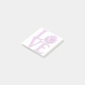 Liebt Dahlia Lavendel Klassiker Post-it Klebezettel (angewinkelt)