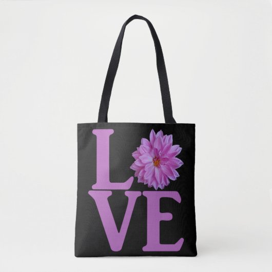 Liebt Dahlia Lavendel Klassiker Tasche (Vorderseite)