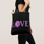 Liebt Dahlie Lavendel Tasche (Von Nahem)