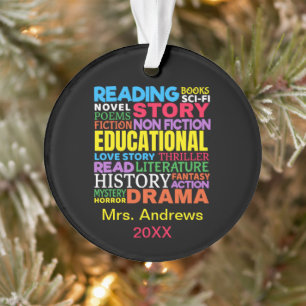 Liebt das Lesen von Büchern - Genre Wortkunst Ornament