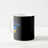 Liebt die Ukraine Kaffeetasse (Vorderseite Links)