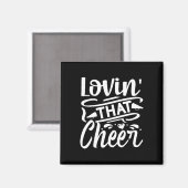 Liebt diesen Cheer Cheerleader Magnet (Vorderseite/Rückseite)
