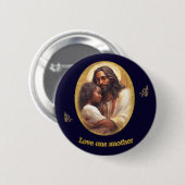 Liebt einander button (Vorne & Hinten)