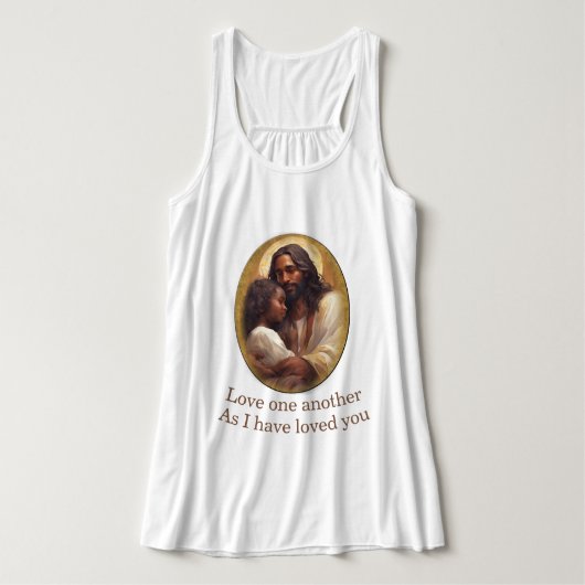 Liebt einander christlich tank top (Design Vorderseite)