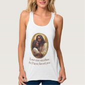 Liebt einander christlich tank top (Vorderseite)