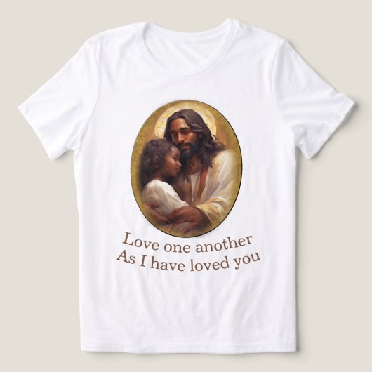 Liebt einander christlich Tri-Blend shirt (Design Vorderseite)
