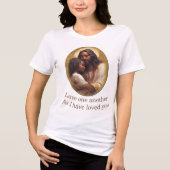 Liebt einander christlich Tri-Blend shirt (Vorderseite)