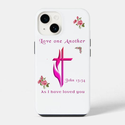 Liebt einander iPhone hülle (Rückseite)