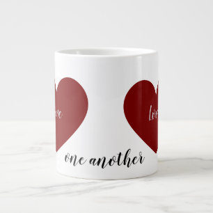 liebt einander Jumbo-Tasse