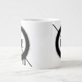 liebt einander Jumbo-Tasse (Vorderseite)