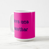 Liebt einander Kaffeetasse (Vorderseite Links)