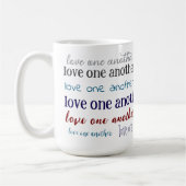 Liebt einander Kaffeetasse (Links)