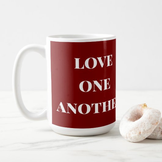 Liebt einander Kaffeetasse (Mit Donut)