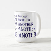 Liebt einander Kaffeetasse (VorderseiteRechts)
