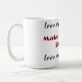 Liebt einander kaffeetasse (Links)