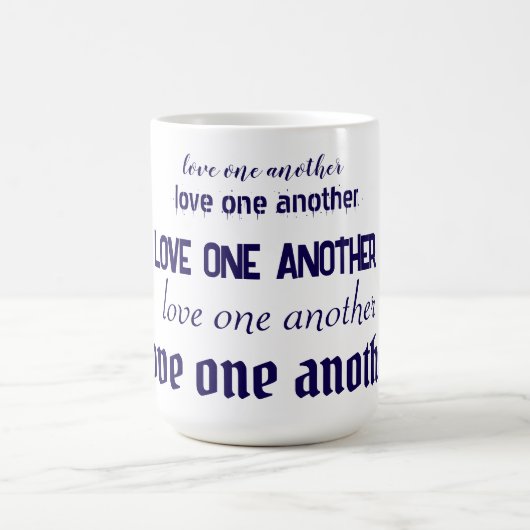Liebt einander Kaffeetasse (Mittel)
