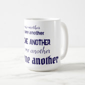 Liebt einander Kaffeetasse (VorderseiteRechts)