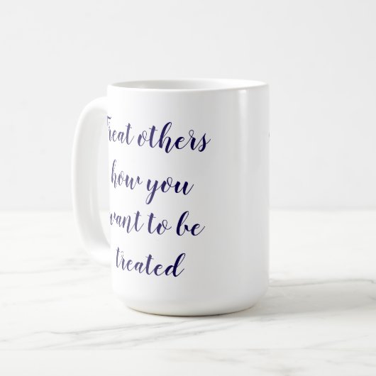 Liebt einander Kaffeetasse (Vorderseite Links)