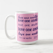 Liebt einander Kaffeetasse (Links)