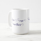 Liebt einander Kaffeetasse (Vorderseite Links)