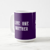 Liebt einander Kaffeetasse (Vorderseite Links)