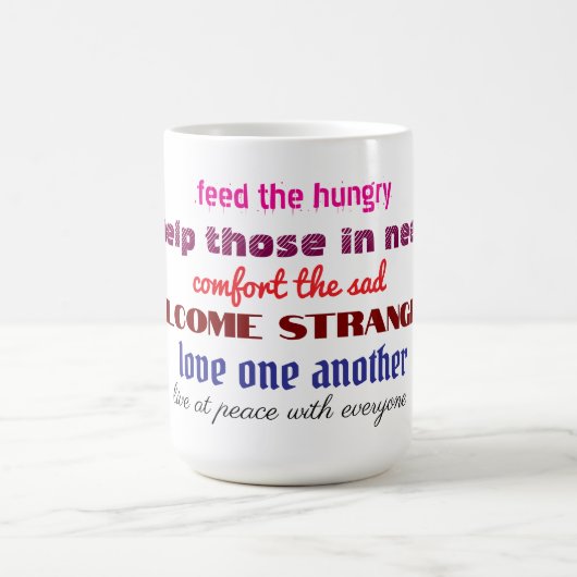 Liebt einander Kaffeetasse (Mittel)