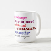 Liebt einander Kaffeetasse (VorderseiteRechts)