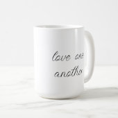 Liebt einander Kaffeetasse (VorderseiteRechts)