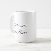 Liebt einander Kaffeetasse (Vorderseite Links)