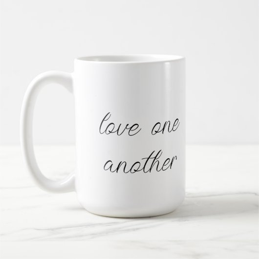 Liebt einander Kaffeetasse (Links)