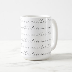 Liebt einander kaffeetasse