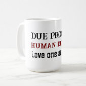 Liebt einander kaffeetasse (Vorderseite Links)
