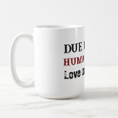 Liebt einander kaffeetasse (Links)
