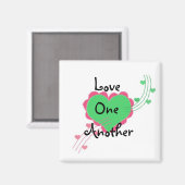 Liebt einander magnet (Vorderseite/Rückseite)