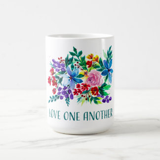 Liebt einander Phoebe Floral Inspirierend Kaffeetasse