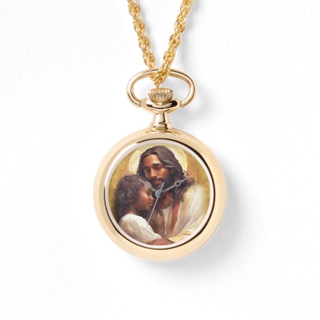Liebt einander Schrift Armbanduhr (Vorderseite)