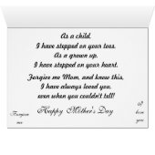 "LIEBT EUCH, WENN SIE DIE MAMA NICHT SAGEN KONNTEN (Innenansicht Horizontal (Unten))