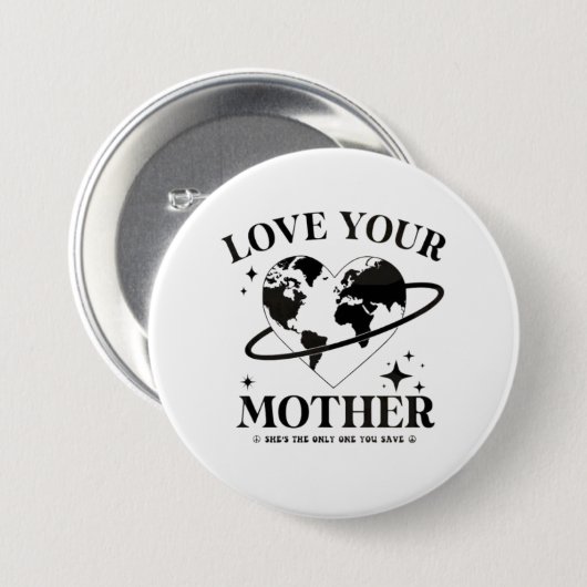🌍💚 Liebt eure Mutter 🌿 Button (Vorne & Hinten)