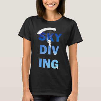 Liebt Fallschirmspringen Spaß Fallschirm Geschenk T-Shirt