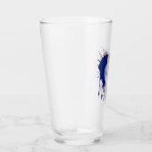 Liebt Frankreich Flagge Glas (Rechts)