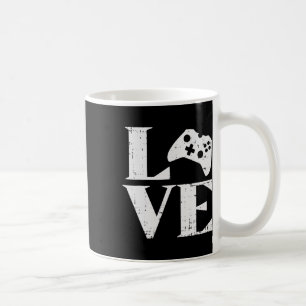 Liebt Gaming Controller Videospiele Gamer Freund Kaffeetasse