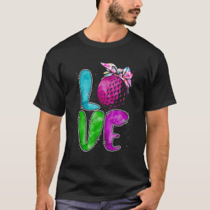 Liebt Golf Mama Bandana Spieler Sport Muttertag T-Shirt