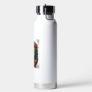 Liebt Halloween Skelett Vogelscheuche Vollmond Kür Trinkflasche