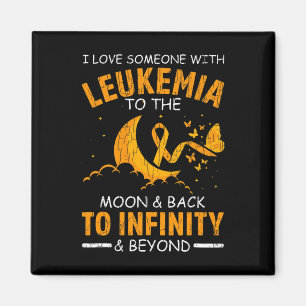 Liebt jemanden mit Leukämie Glückliches Bewusstsei Magnet
